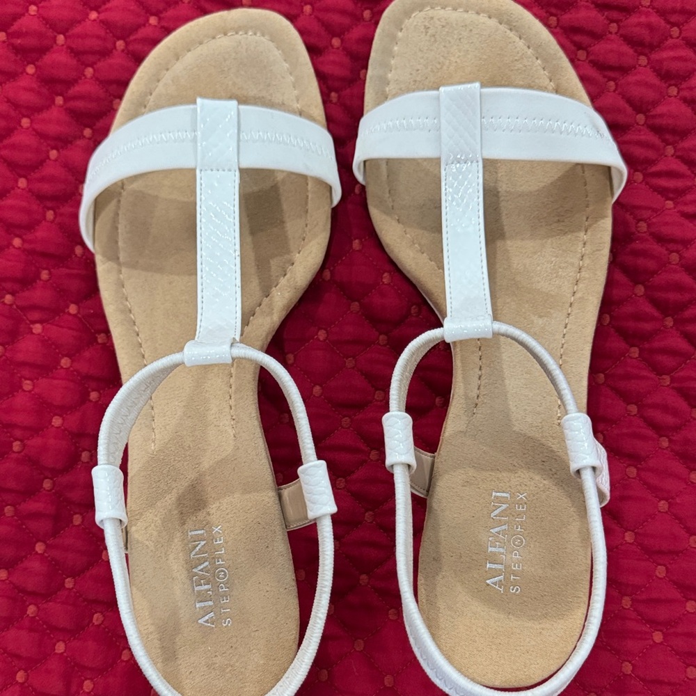 Alfani Women's Cream Sandals
